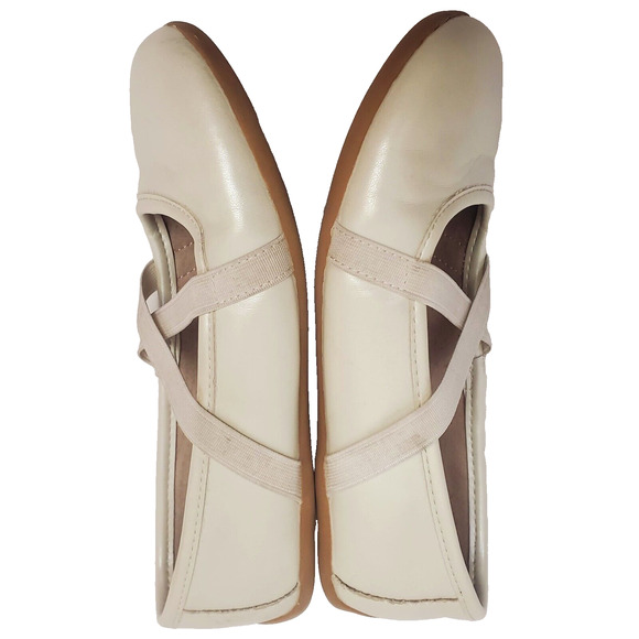 Livie and Luca Size 1Y PLAY Pearl White Aurora Ballet Flat Slip On Girls Shoes 1 - Picture 5 of 7